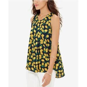 The Limited Pleated Lemon Oversized Tank Size M